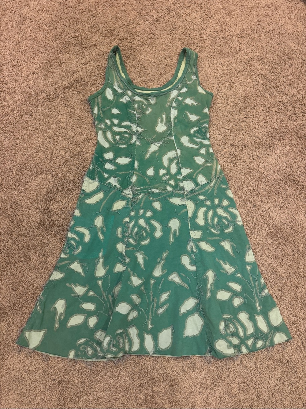 Project Alabama Scoop Neck Rose Design Tank Dress